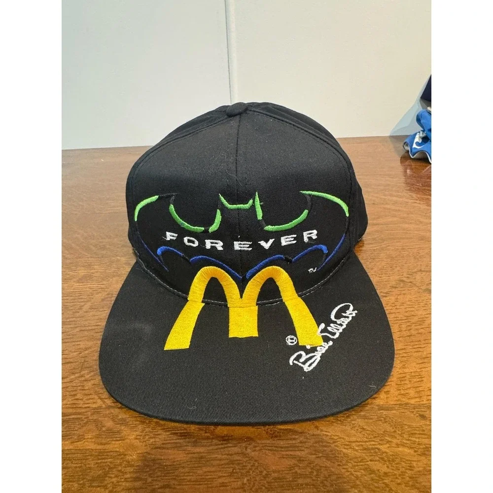 Vintage Bill Elliott McDonald's Batman Hat Cap Snap Back One Size NASCAR‎ 90s